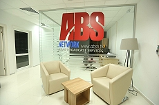 Reception area in the new ABS broadcast studio in Istanbul